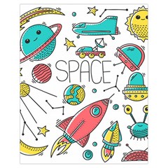 Space-cosmos-seamless-pattern-seamless-pattern-doodle-style Drawstring Bag (small) by Salman4z