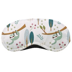 Pattern-sloth-woodland Sleeping Mask by Salman4z