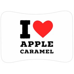 I Love Apple Caramel Velour Seat Head Rest Cushion by ilovewhateva