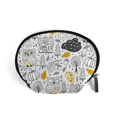 Doodle-seamless-pattern-with-autumn-elements Accessory Pouch (small) by Salman4z