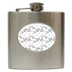 Cute-art-print-pattern Hip Flask (6 Oz) by Salman4z