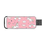 Cute-unicorn-seamless-pattern Portable USB Flash (Two Sides) Front