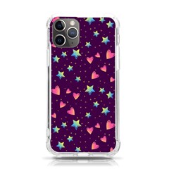 Colorful-stars-hearts-seamless-vector-pattern Iphone 11 Pro 5 8 Inch Tpu Uv Print Case by Salman4z