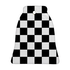 Chess-board-background-design Bell Ornament (two Sides) by Salman4z