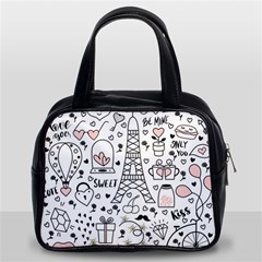 Big-collection-with-hand-drawn-objects-valentines-day Classic Handbag (two Sides) by Salman4z