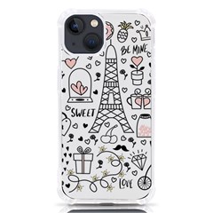 Big-collection-with-hand-drawn-objects-valentines-day Iphone 13 Tpu Uv Print Case by Salman4z