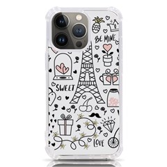 Big-collection-with-hand-drawn-objects-valentines-day Iphone 13 Pro Tpu Uv Print Case by Salman4z