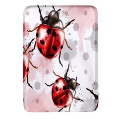 Ladybugs-pattern-texture-watercolor Rectangular Glass Fridge Magnet (4 Pack) by Salman4z