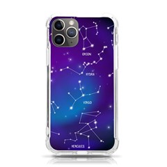 Realistic-night-sky-poster-with-constellations Iphone 11 Pro 5 8 Inch Tpu Uv Print Case by Salman4z