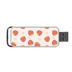 Strawberries-pattern-design Portable Usb Flash (one Side) by Salman4z