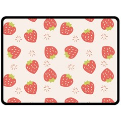 Strawberries-pattern-design Two Sides Fleece Blanket (large) by Salman4z