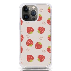 Strawberries-pattern-design Iphone 13 Pro Tpu Uv Print Case by Salman4z