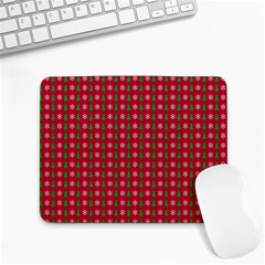 Snowflake Christmas Tree Pattern Small Mousepad by pakminggu