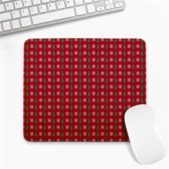 Snowflake Christmas Tree Pattern Large Mousepad by pakminggu