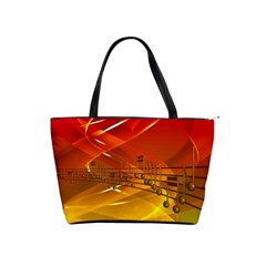 Music Notes Melody Note Sound Classic Shoulder Handbag by pakminggu