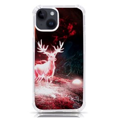 Deer Animal Moon Planet Space Fantasy Iphone 14 Tpu Uv Print Case by pakminggu