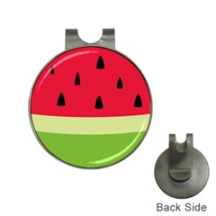 Watermelon Fruit Food Healthy Vitamins Nutrition Hat Clips With Golf Markers by pakminggu