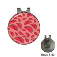 Watermelon Red Food Fruit Healthy Summer Fresh Hat Clips With Golf Markers by pakminggu