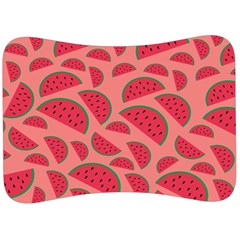 Watermelon Red Food Fruit Healthy Summer Fresh Velour Seat Head Rest Cushion by pakminggu