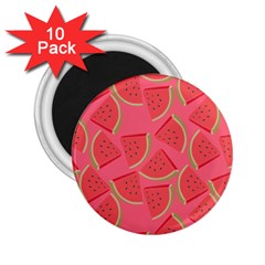 Watermelon Background Watermelon Wallpaper 2 25  Magnets (10 Pack)  by pakminggu