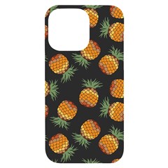 Pineapple Background Pineapple Pattern Iphone 14 Pro Max Black Uv Print Case by pakminggu