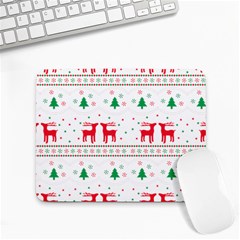 Red Green And Blue Christmas Themed Illustration Small Mousepad by pakminggu