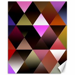 Abstract Geometric Triangles Shapes Canvas 16  X 20  by danenraven