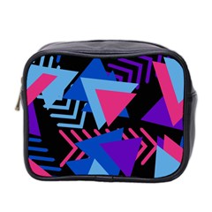 Memphis Pattern Geometric Abstract Mini Toiletries Bag (two Sides) by danenraven