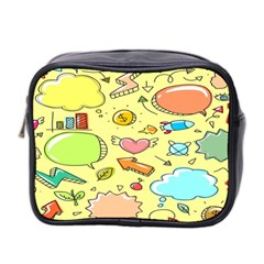 Cute Sketch Child Graphic Funny Mini Toiletries Bag (two Sides) by danenraven