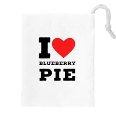 I Love Blueberry Drawstring Pouch (4xl) by ilovewhateva