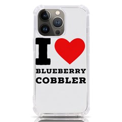 I Love Blueberry Cobbler Iphone 13 Pro Tpu Uv Print Case by ilovewhateva