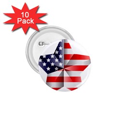 United States Of America Flag Of The United States Independence Day 1 75  Buttons (10 Pack) by danenraven