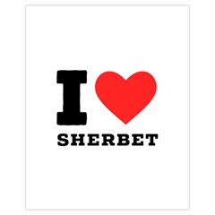 I Love Sherbet Drawstring Bag (small) by ilovewhateva