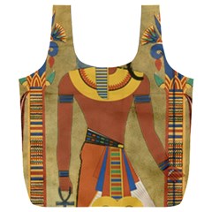 Egyptian Tutunkhamun Pharaoh Design Full Print Recycle Bag (xxl) by Mog4mog4