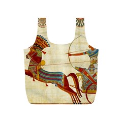 Egyptian Tutunkhamun Pharaoh Design Full Print Recycle Bag (s) by Mog4mog4