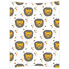 Lion Heads Pattern Design Doodle Back Support Cushion by Mog4mog4