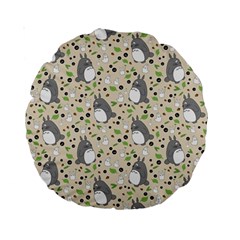 Pattern My Neighbor Totoro Standard 15  Premium Round Cushions by Mog4mog4