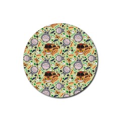 My Neighbor Totoro Pattern Rubber Round Coaster (4 Pack) by Mog4mog4