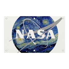 Vincent Van Gogh Starry Night Art Painting Planet Galaxy Banner And Sign 5  X 3  by Mog4mog4