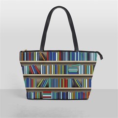 Bookshelf Classic Shoulder Handbag by Mog4mog4