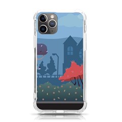 Town Vector Illustration Illustrator City Urban Iphone 11 Pro 5 8 Inch Tpu Uv Print Case by Mog4mog4