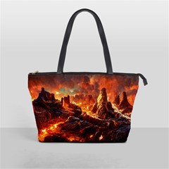 Nature Wallpaper Vulcanic Landscape Classic Shoulder Handbag by Mog4mog4