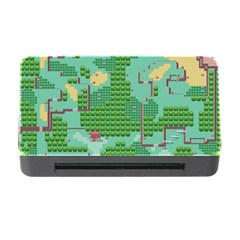 Green Retro Games Pattern Memory Card Reader With Cf by Bakwanart