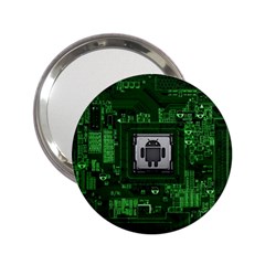 Technology Computer Chip Electronics Industry Circuit Board 2 25  Handbag Mirrors by Bakwanart