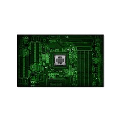 Technology Computer Chip Electronics Industry Circuit Board Sticker (rectangular) by Bakwanart