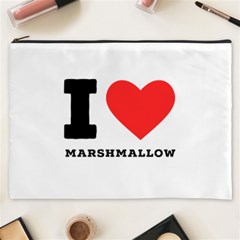 I Love Marshmallow  Cosmetic Bag (xxxl) by ilovewhateva