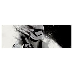 Stormtrooper Banner And Sign 12  X 4  by Bakwanart