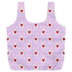 Easter Easter Bunny Hearts Seamless Tile Cute Full Print Recycle Bag (xxxl) by 99art