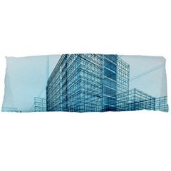 Architecture Blue Drawing Engineering City Modern Building Exterior Body Pillow Case Dakimakura (two Sides) by 99art