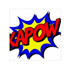 Kapow-comic-comic-book-fight Square Satin Scarf (30  X 30 ) by 99art